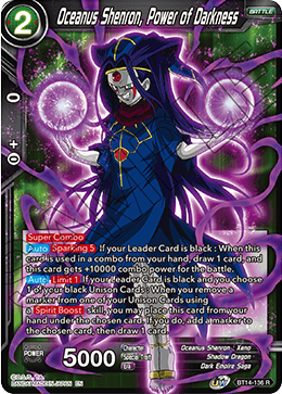 Oceanus Shenron, Power of Darkness (BT14-136) [Cross Spirits] | Fandemonia Ltd