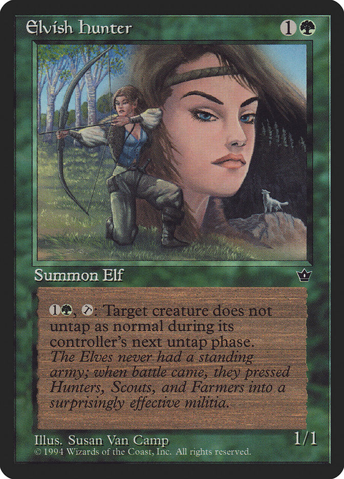 Elvish Hunter (Susan Van Camp) [Fallen Empires] | Fandemonia Ltd