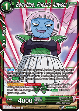 Berryblue, Frieza's Advisor (Uncommon) [BT13-080] | Fandemonia Ltd