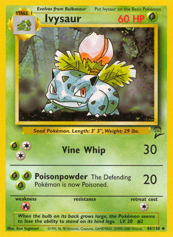 Ivysaur (44/130) [Base Set 2] | Fandemonia Ltd