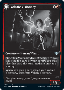 Voltaic Visionary // Volt-Charged Berserker [Innistrad: Double Feature] | Fandemonia Ltd