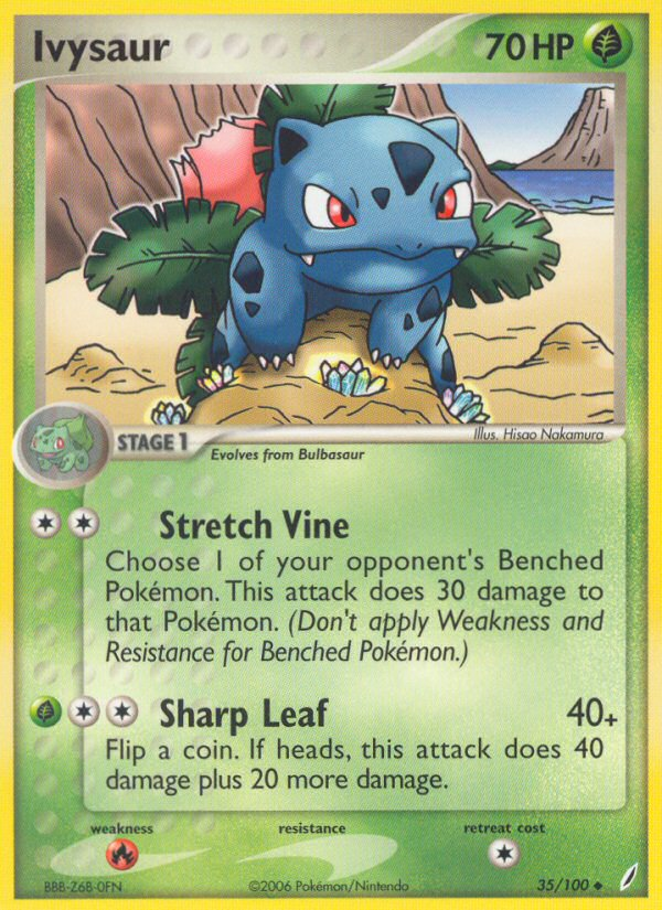 Ivysaur (35/100) [EX: Crystal Guardians] | Fandemonia Ltd