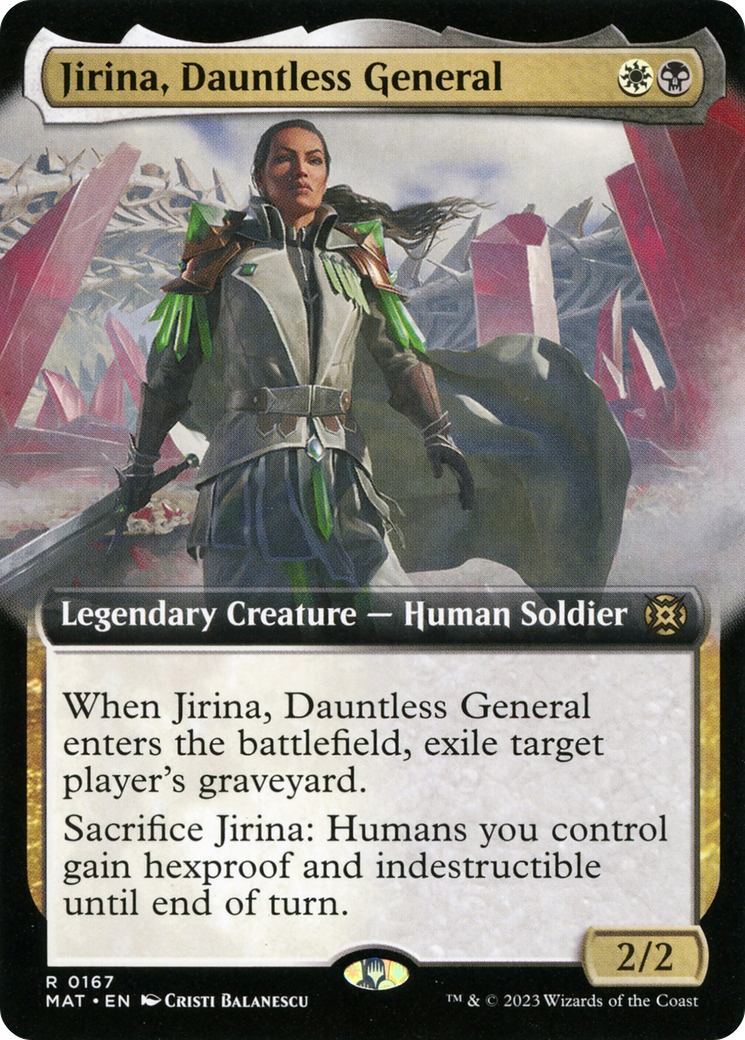 Jirina, Dauntless General (Extended Art) [March of the Machine: The Aftermath] | Fandemonia Ltd