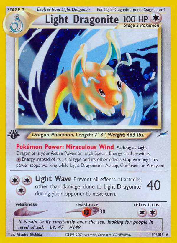 Light Dragonite (14/105) [Neo Destiny 1st Edition] | Fandemonia Ltd