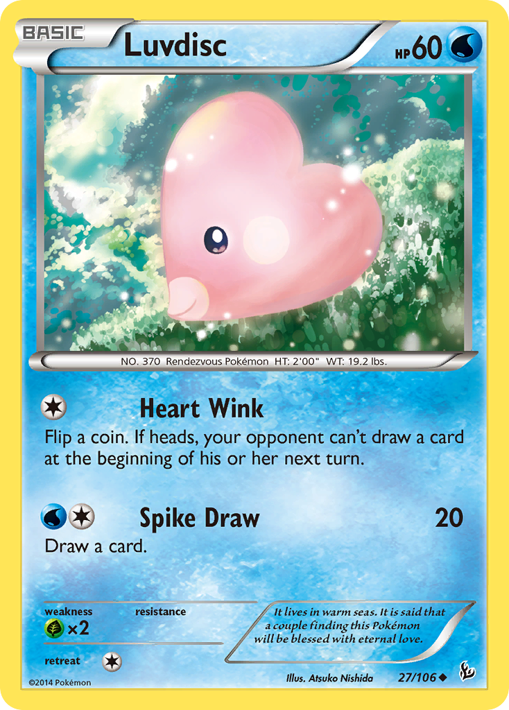 Luvdisc (27/106) [XY: Flashfire] | Fandemonia Ltd