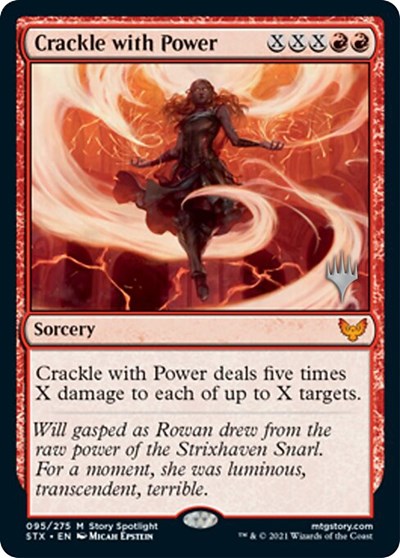 Crackle with Power (Promo Pack) [Strixhaven: School of Mages Promos] | Fandemonia Ltd