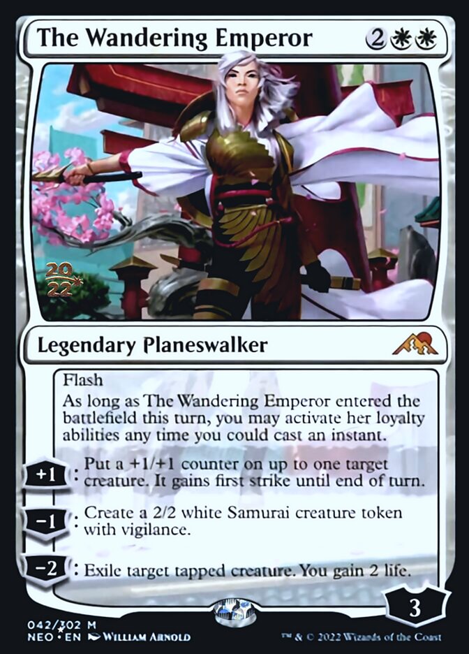 The Wandering Emperor [Kamigawa: Neon Dynasty Prerelease Promos] | Fandemonia Ltd