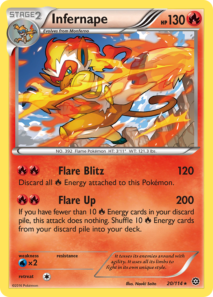 Infernape (20/114) [XY: Steam Siege] | Fandemonia Ltd