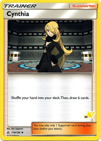 Cynthia (119/156) (Pikachu Stamp #59) [Battle Academy 2020] | Fandemonia Ltd