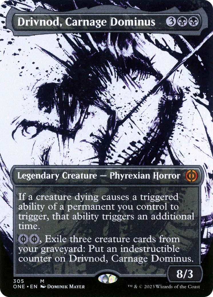 Drivnod, Carnage Dominus (Borderless Ichor) [Phyrexia: All Will Be One] | Fandemonia Ltd