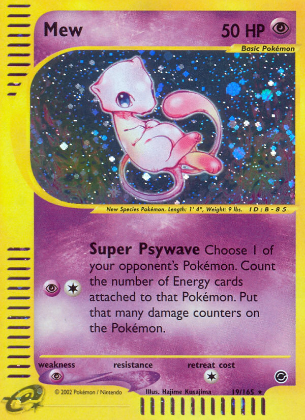 Mew (19/165) [Expedition: Base Set] | Fandemonia Ltd