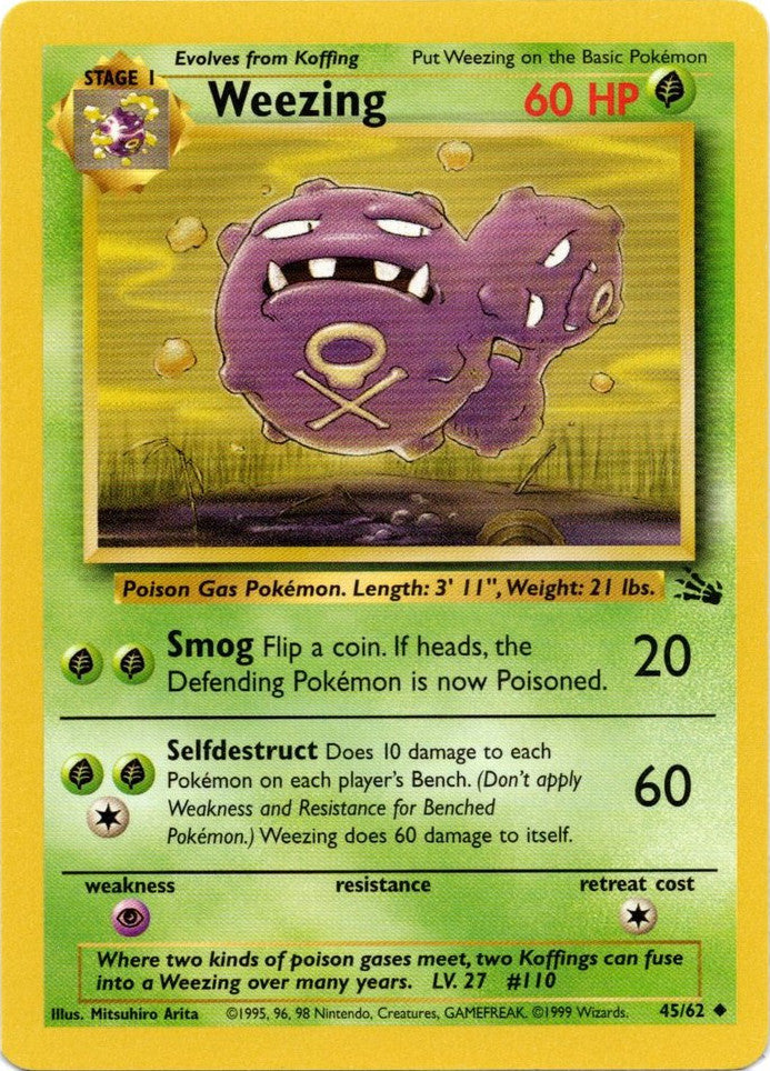 Weezing (45/62) [Fossil Unlimited] | Fandemonia Ltd