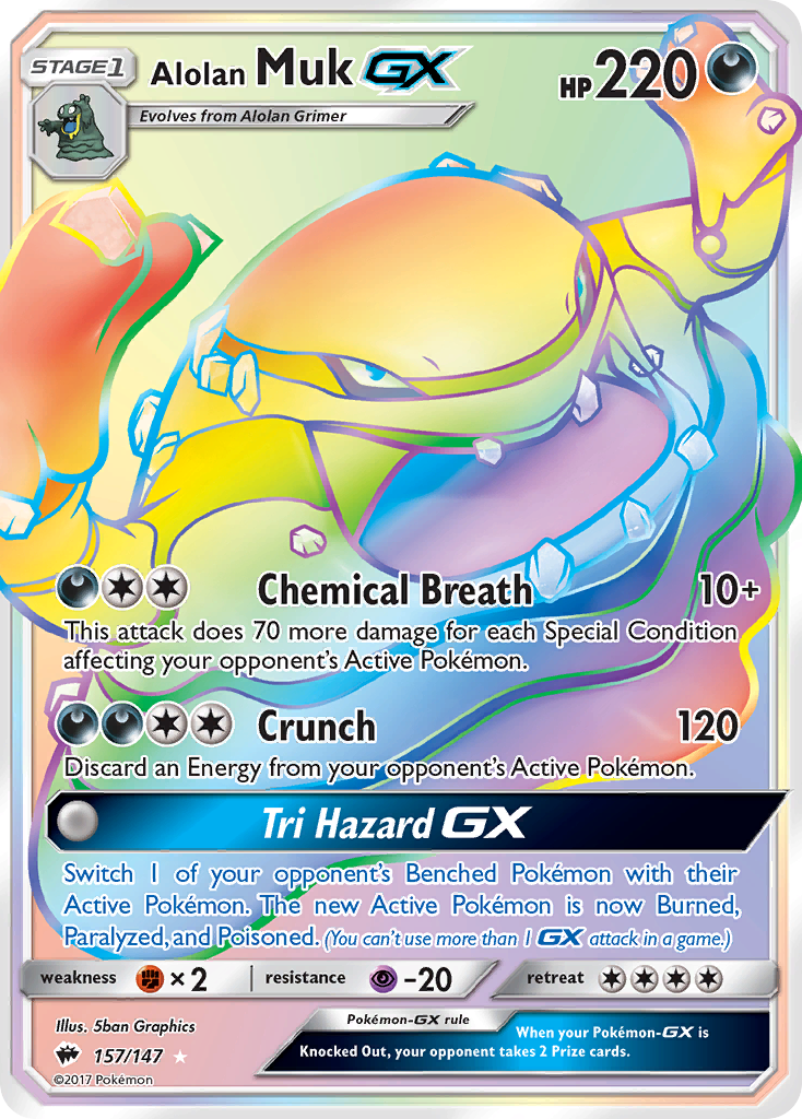 Alolan Muk GX (157/147) [Sun & Moon: Burning Shadows] | Fandemonia Ltd