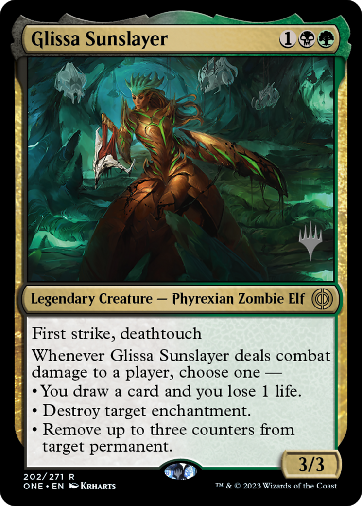 Glissa Sunslayer (Promo Pack) [Phyrexia: All Will Be One Promos] | Fandemonia Ltd