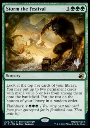 Storm the Festival (Promo Pack) [Innistrad: Midnight Hunt Promos] | Fandemonia Ltd