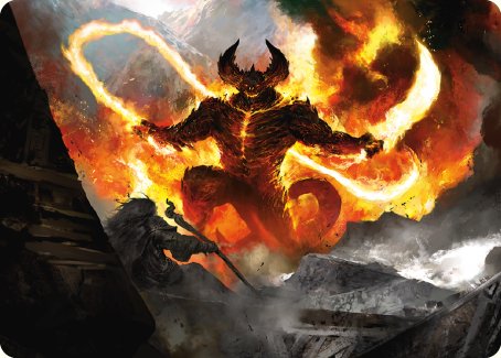 The Balrog, Flame of Udun Art Card [The Lord of the Rings: Tales of Middle-earth Art Series] | Fandemonia Ltd