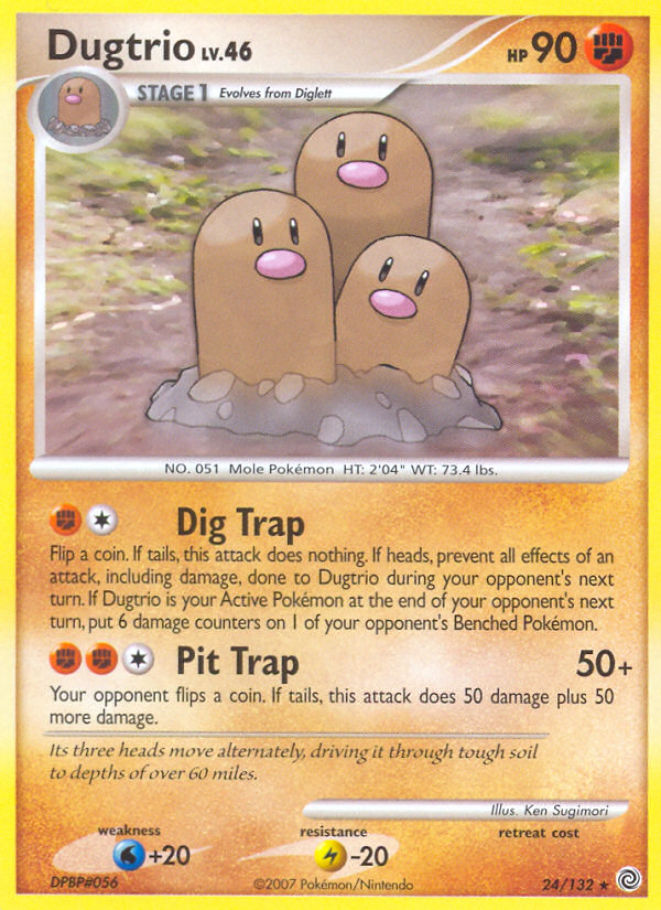 Dugtrio (24/132) [Diamond & Pearl: Secret Wonders] | Fandemonia Ltd