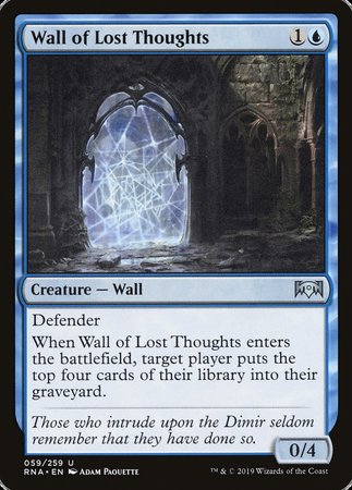 Wall of Lost Thoughts [Ravnica Allegiance] | Fandemonia Ltd