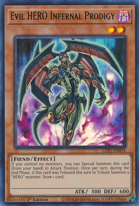 Evil HERO Infernal Prodigy [LDS3-EN024] Ultra Rare | Fandemonia Ltd