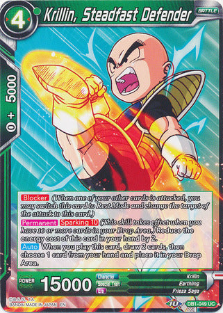 Krillin, Steadfast Defender (DB1-049) [Dragon Brawl] | Fandemonia Ltd