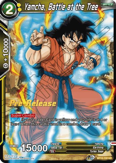 Yamcha, Battle at the Tree (BT15-102) [Saiyan Showdown Prerelease Promos] | Fandemonia Ltd