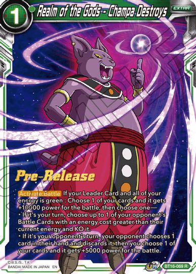 Realm of the Gods - Champa Destroys (BT16-069) [Realm of the Gods Prerelease Promos] | Fandemonia Ltd