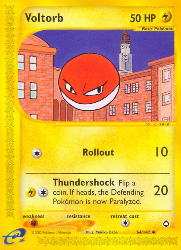 Voltorb (64/147) [Aquapolis] | Fandemonia Ltd