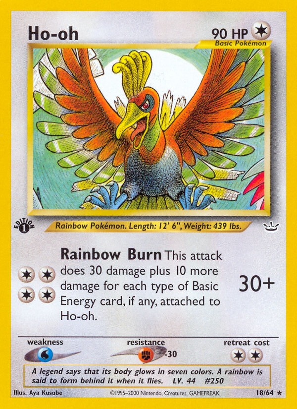 Ho-oh (18/64) [Neo Revelation 1st Edition] | Fandemonia Ltd