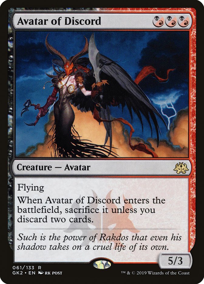 Avatar of Discord [Ravnica Allegiance Guild Kit] | Fandemonia Ltd