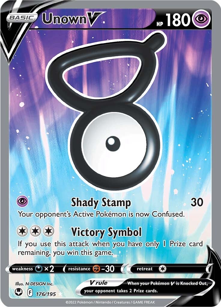 Unown V (176/195) [Sword & Shield: Silver Tempest] | Fandemonia Ltd