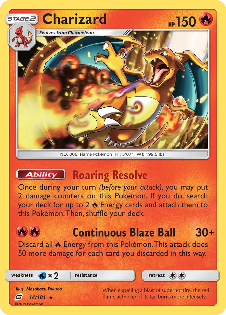 Charizard (14/181) (Theme Deck Exclusive) [Sun & Moon: Team Up] | Fandemonia Ltd