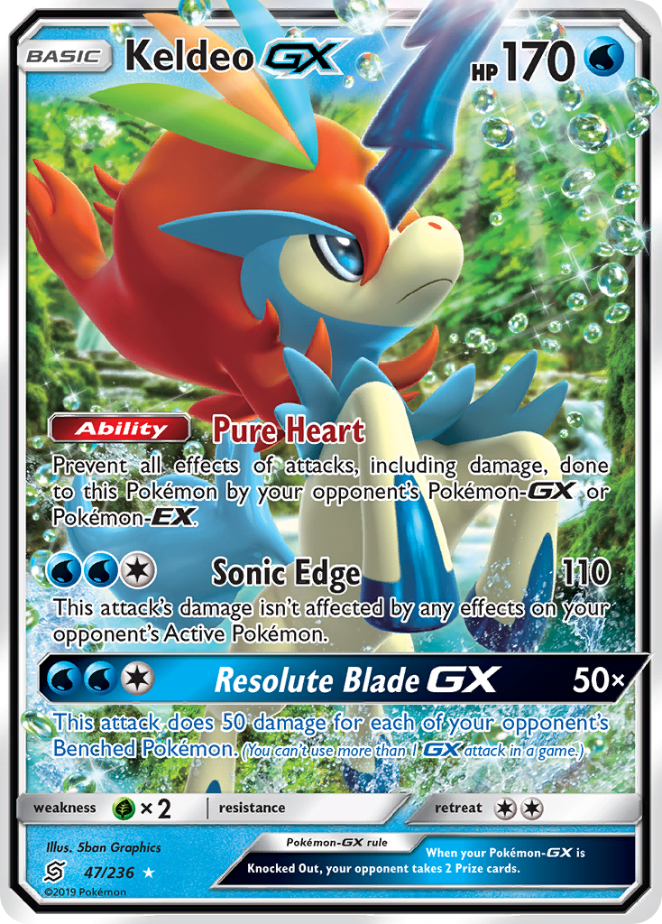 Keldeo GX (47/236) [Sun & Moon: Unified Minds] | Fandemonia Ltd