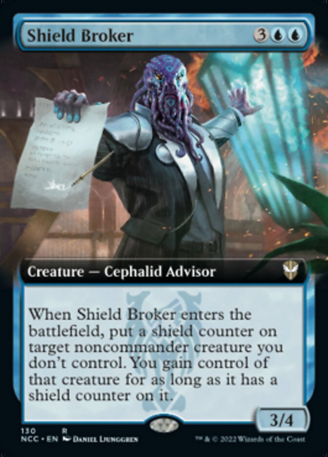 Shield Broker (Extended Art) [Streets of New Capenna Commander] | Fandemonia Ltd