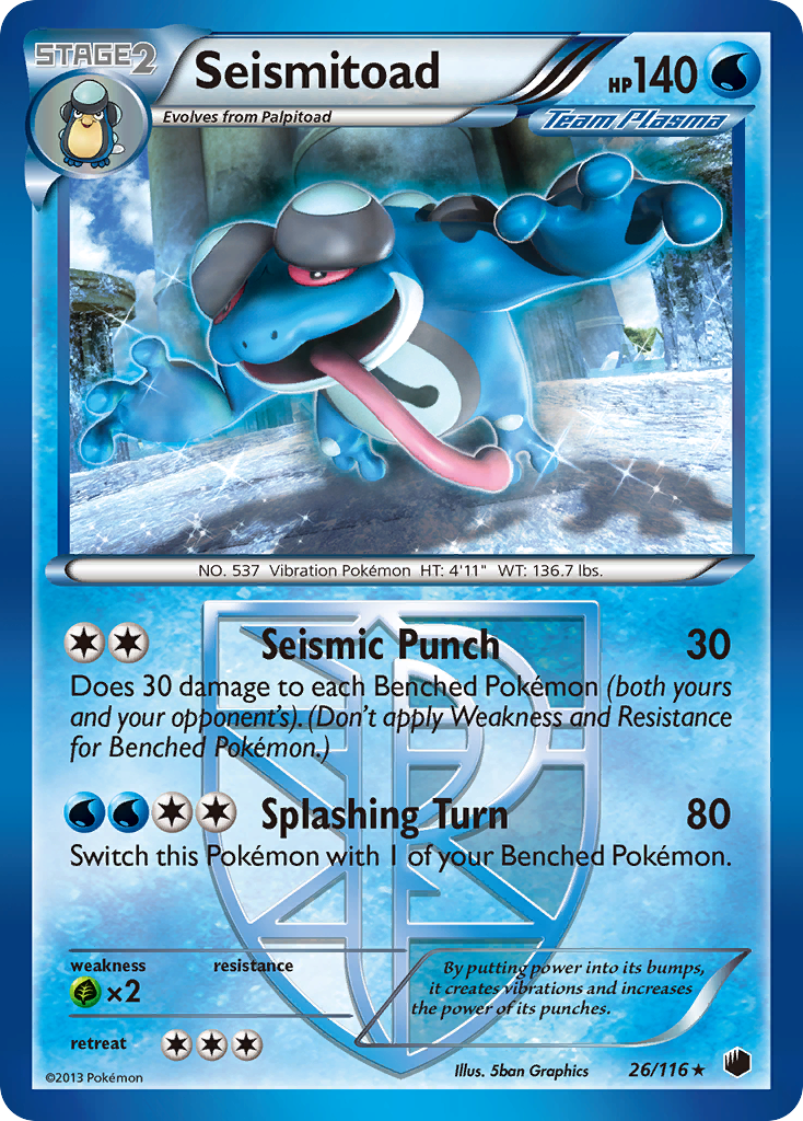 Seismitoad (26/116) [Black & White: Plasma Freeze] | Fandemonia Ltd