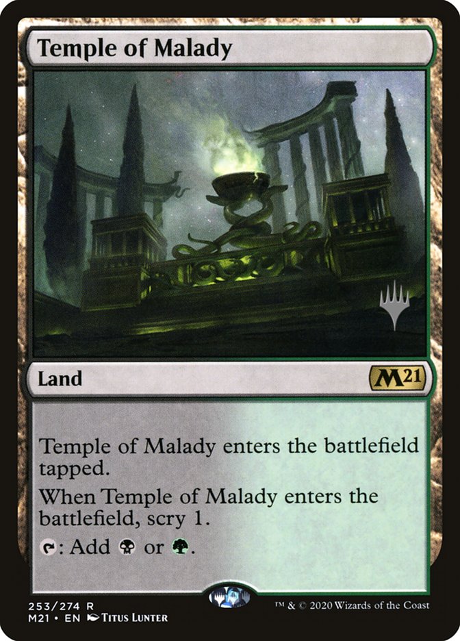 Temple of Malady (Promo Pack) [Core Set 2021 Promos] | Fandemonia Ltd