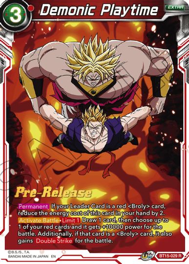 Demonic Playtime (BT15-029) [Saiyan Showdown Prerelease Promos] | Fandemonia Ltd