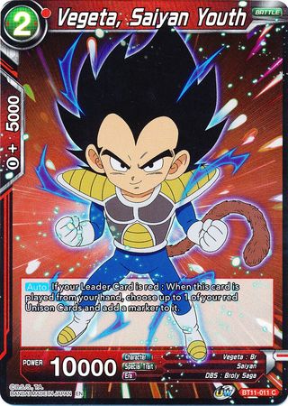 Vegeta, Saiyan Youth [BT11-011] | Fandemonia Ltd