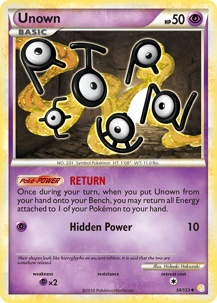 Unown (54/123) [HeartGold & SoulSilver: Base Set] | Fandemonia Ltd