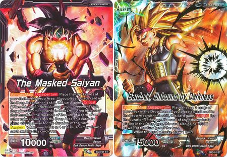 The Masked Saiyan // Bardock, Unbound by Darkness (Starter Deck - The Dark Invasion) (SD3-01) [Cross Worlds] | Fandemonia Ltd