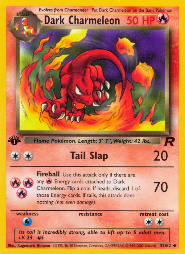 Dark Charmeleon (32/82) [Team Rocket 1st Edition] | Fandemonia Ltd