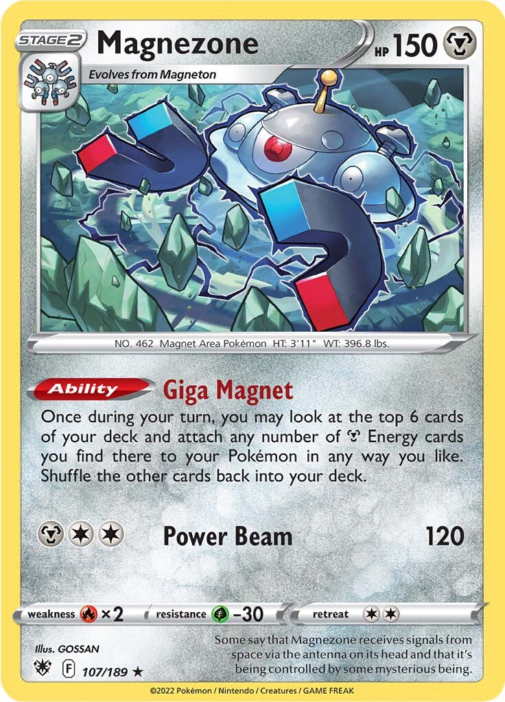 Magnezone (107/189) (Theme Deck Exclusive) [Sword & Shield: Astral Radiance] | Fandemonia Ltd