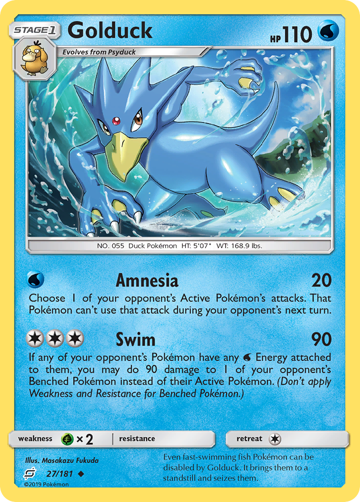 Golduck (27/181) [Sun & Moon: Team Up] | Fandemonia Ltd