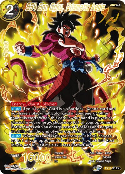 SS4 Son Goku, Prismatic Aegis [EX19-36] | Fandemonia Ltd