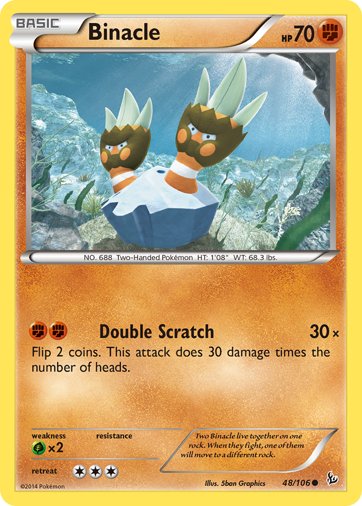 Binacle (48/106) [XY: Flashfire] | Fandemonia Ltd