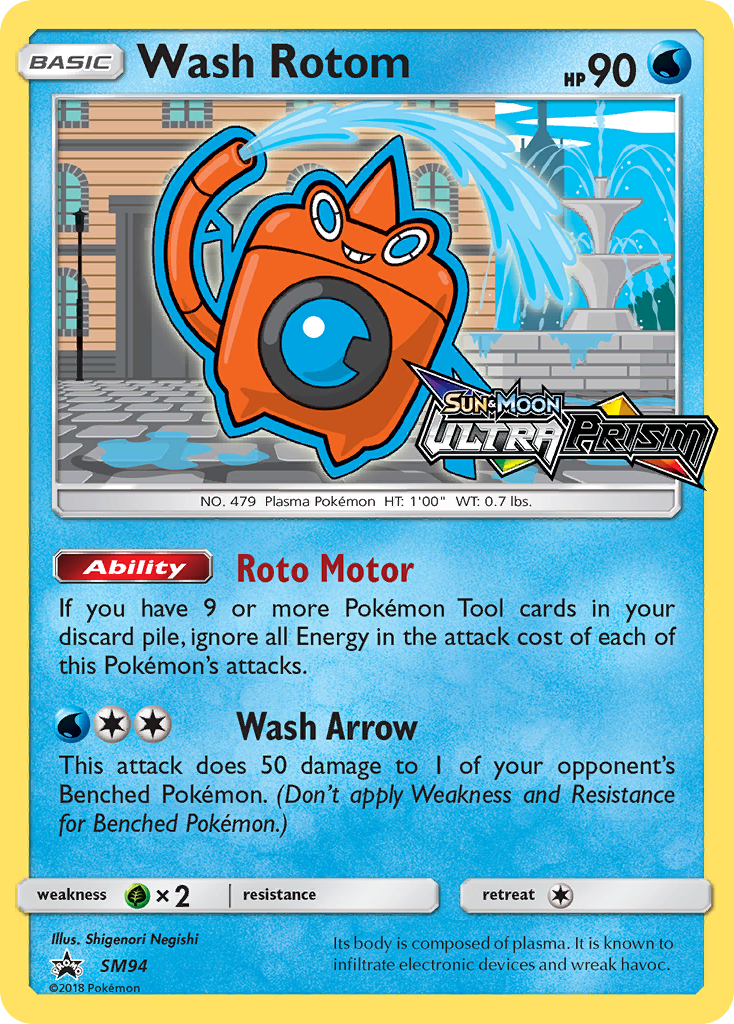 Wash Rotom (SM94) [Sun & Moon: Black Star Promos] | Fandemonia Ltd