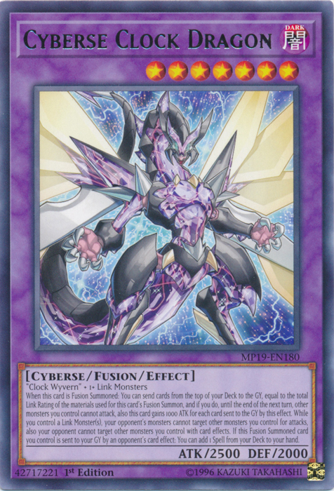 Cyberse Clock Dragon [MP19-EN180] Rare | Fandemonia Ltd