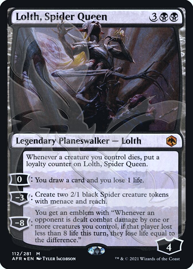 Lolth, Spider Queen (Ampersand Promo) [Dungeons & Dragons: Adventures in the Forgotten Realms Promos] | Fandemonia Ltd