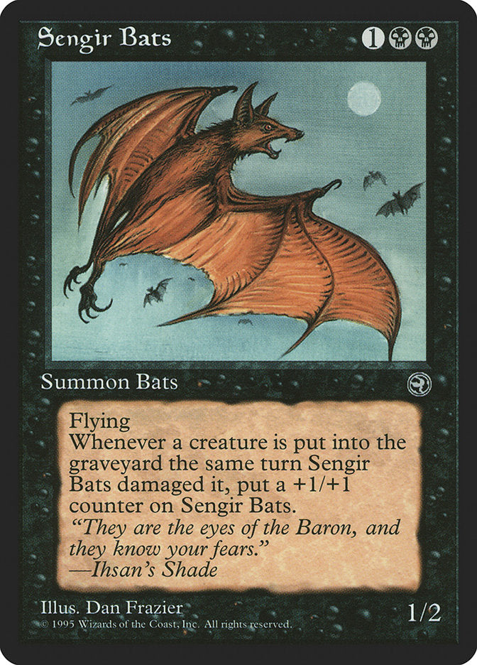 Sengir Bats (Ihsan's Shade Flavor Text) [Homelands] | Fandemonia Ltd