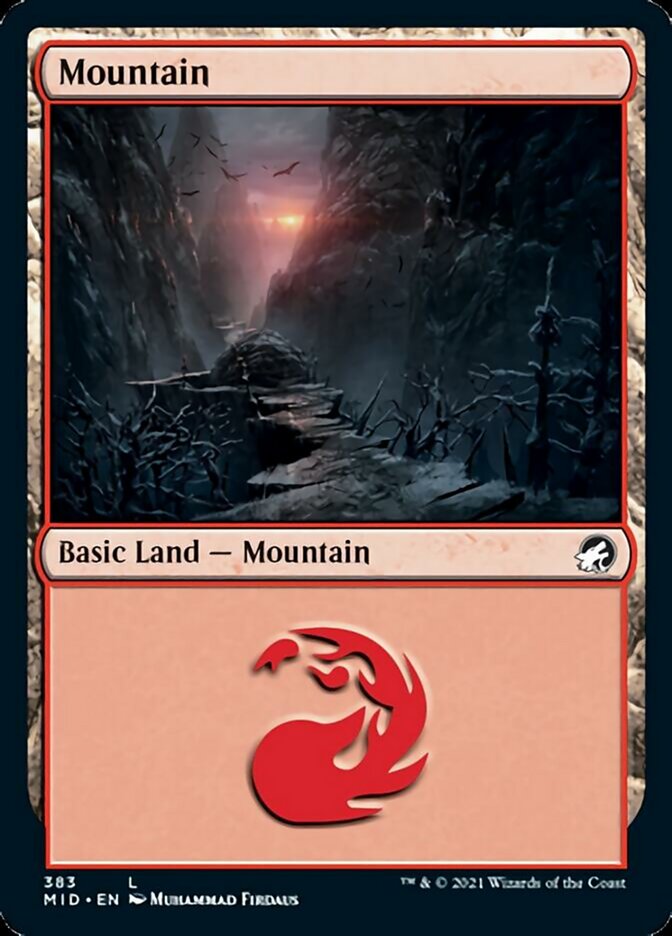 Mountain (383) [Innistrad: Midnight Hunt] | Fandemonia Ltd