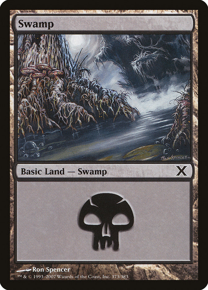 Swamp (373) [Tenth Edition] | Fandemonia Ltd